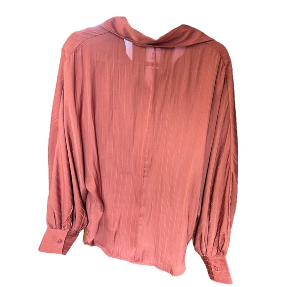 Satin button down blouse - Picture 2 of 3